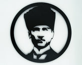 Dekoratif Metal Duvar Tablosu Atatürk Portresi