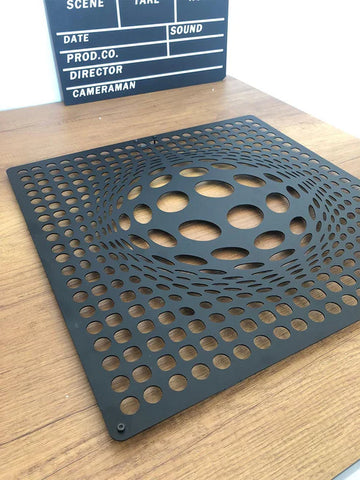 Daireler Illüzyon Temalı Metal Duvar Tablosu